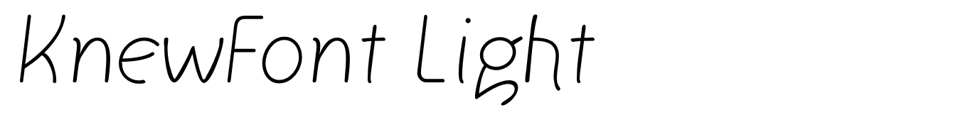KnewFont Light